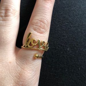 Alex & Ani Gold Love Ring